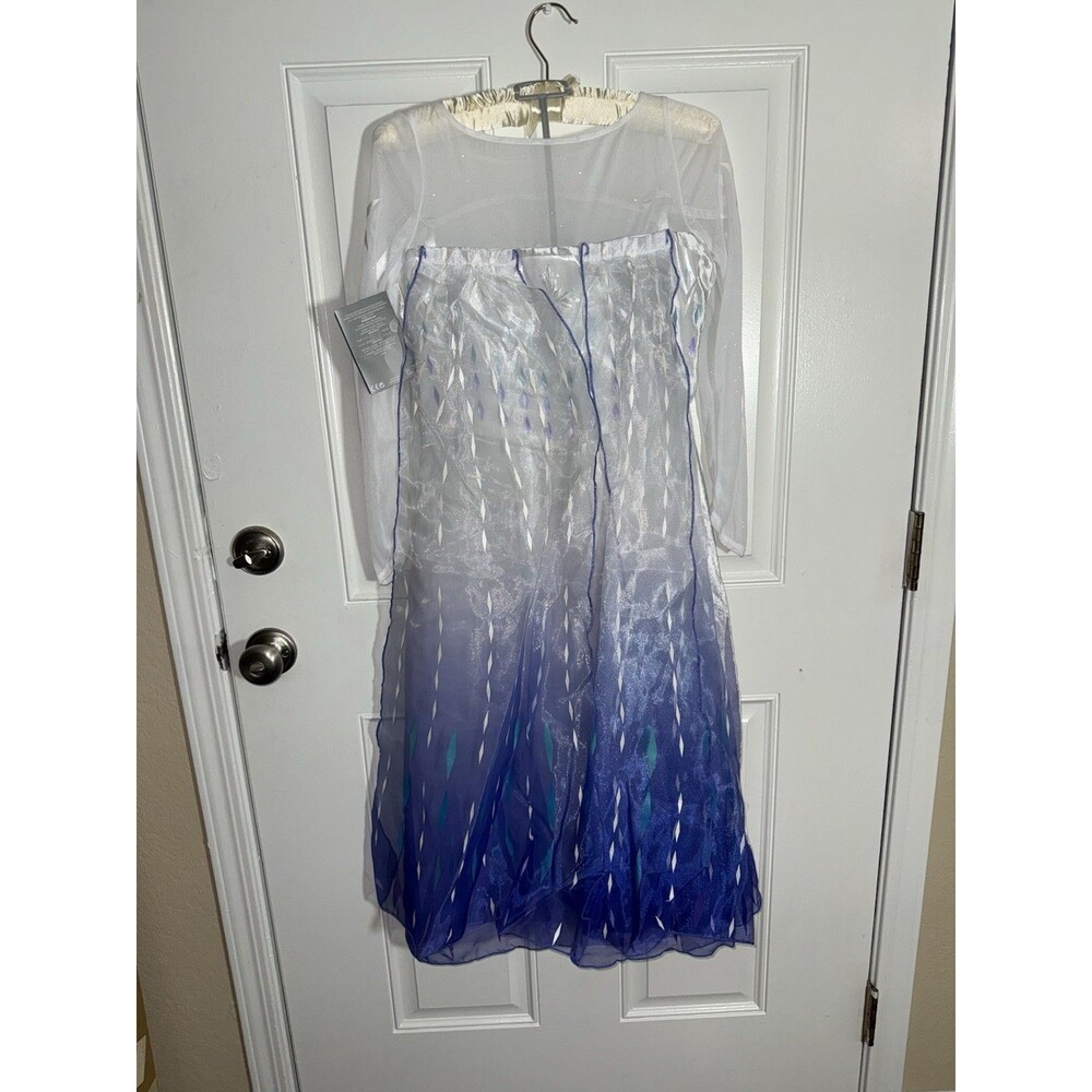 Disney Store Frozen 2 Queen Elsa Costume Dress Size 9/10 Elsa Snow Queen New - Picture 9 of 16